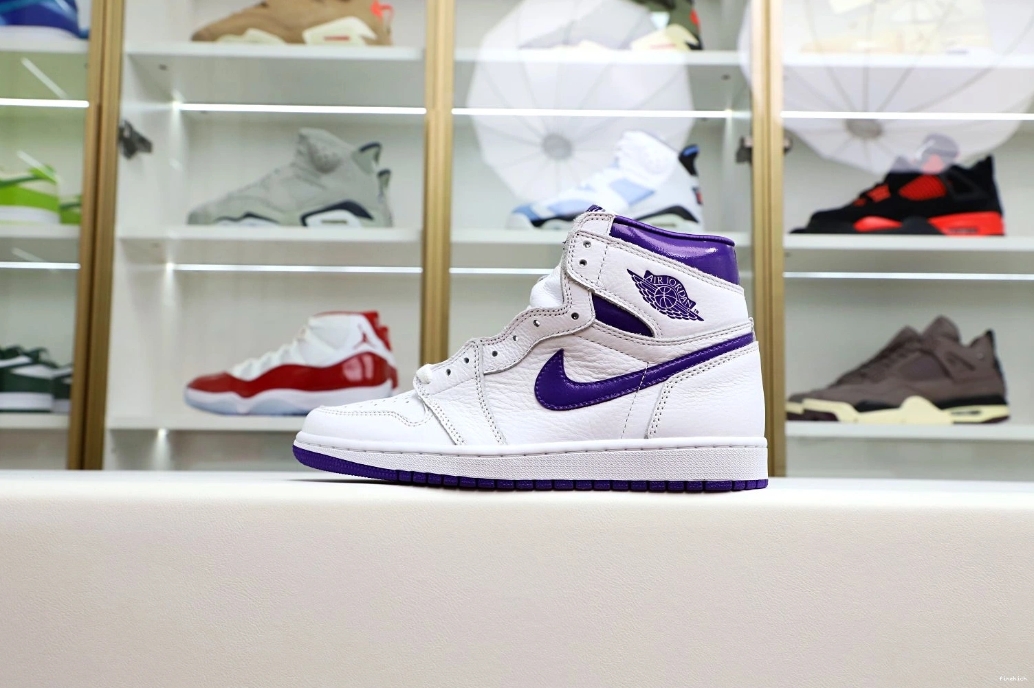 Purple Air Jordan OG Court 1 High 1113